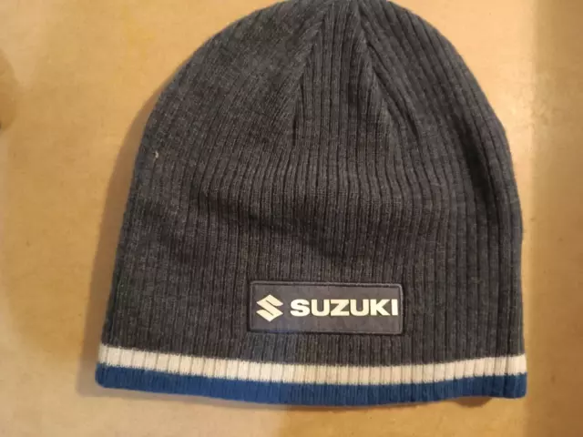 Suzuki Logo Beanie Hat Front Patch New