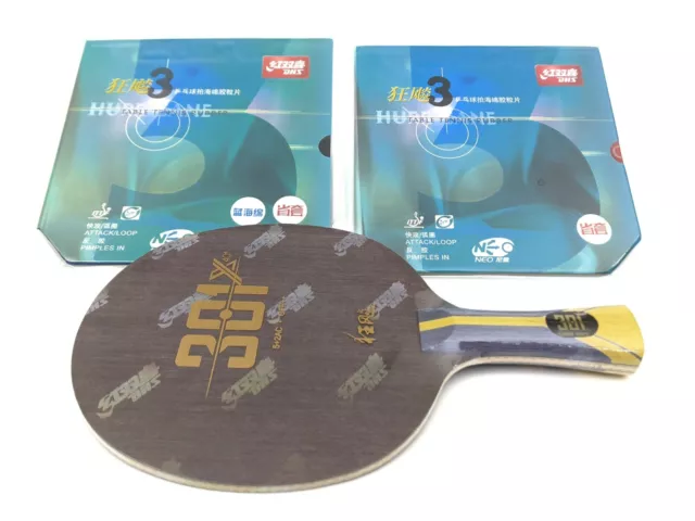 Pre-Assembled Table Tennis Racket DHS H301X Hurricane 3 NEO Provincial Ping Pong