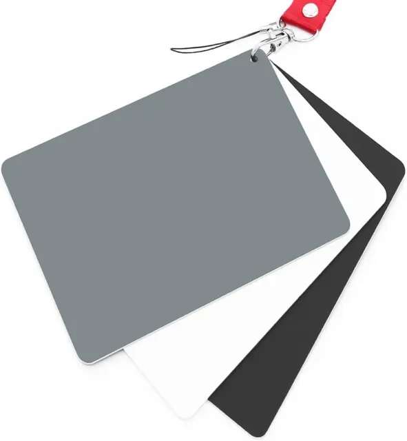 Grey Card White Balance Card 18% Exposure Photography Card Custom Calibration Ca