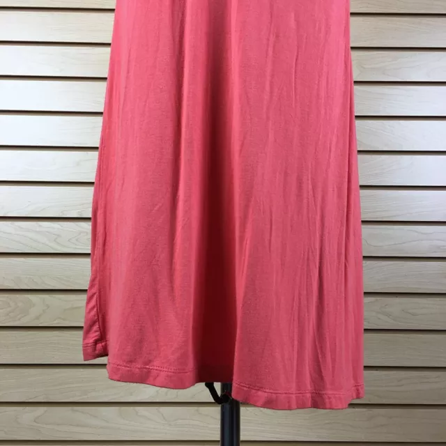 Liz Claiborne Fit Flare Dress XXS Pink Stretch Rayon Knit Unlined Knee Length 3