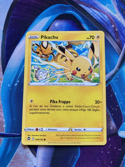 Carte Pokémon Pikachu 049/195 - EB12 Tempête Argentée