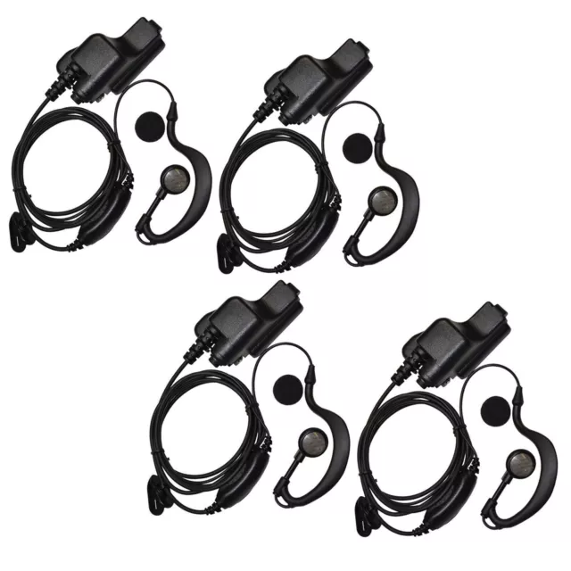 4 Stück G-Form-Hörer-Headset Ptt Micro für Motorola Astro Gp HT M Pr...