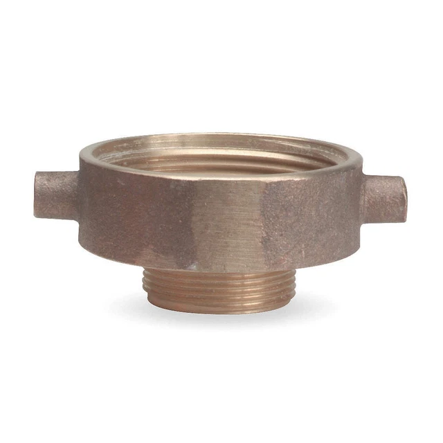 GRAINGER APPROVED 3LZ45 Fire Hose Adapter,2-1/2",NST,3/4",GHT