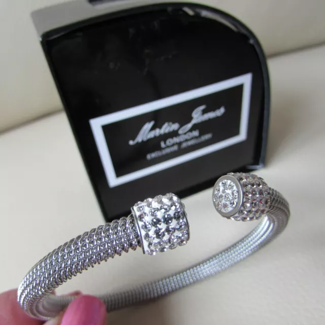 MARTIN JAMES LONDON Cubic Zirconia BANGLE BRACELET in BOX 4.00 PicClick UK