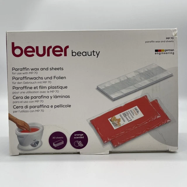 BEURER MP 70 Nachkaufset Paraffinwachs Orangenduft 600g + 30 Plastikfolien