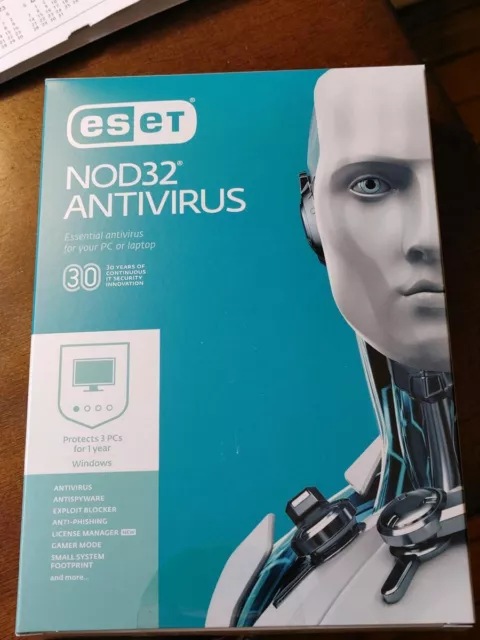 ESET NOD32 Antivirus ESSENTIAL PROTECTION - 3 Devices, 1 Year - North America