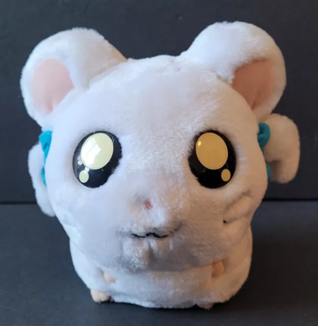 Vtg 2002 Hamtaro 6” BIJOU Ham Ham White Hamster Plush Hasbro Stuffed Animal Toy