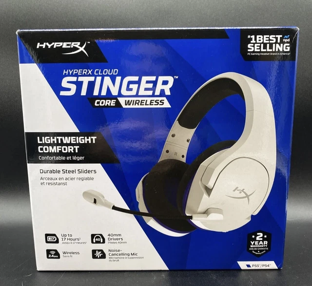 HYPERX CLOUD STINGER Core Wireless Gaming Headset White PS5 PS4 PC