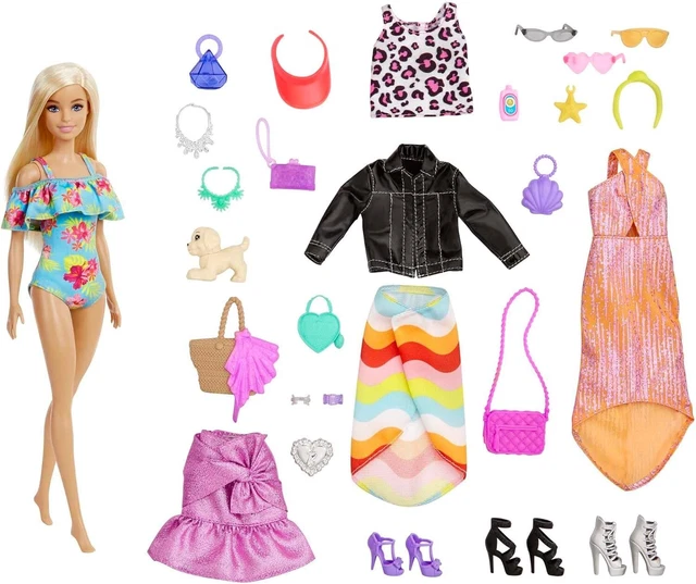 Barbie Advent Calendar  inc Doll and Day to Night Accessories - New