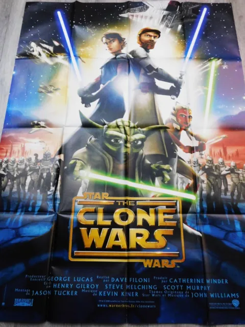 Star Wars The Clone Wars Affiche ORIGINALE 120x160cm Poster 47"63 2003