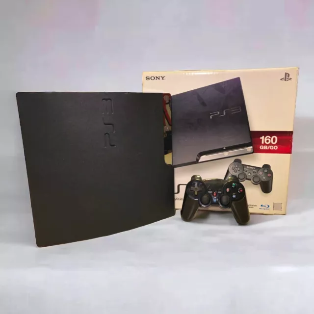 Console Sony PlayStation 3 Slim 160 Go CECH-2504A avec manette + boîte + câbles