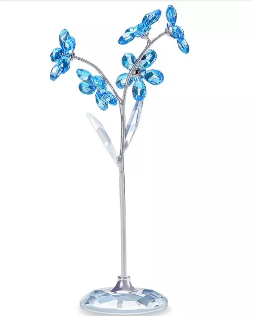 Swarovski Flower Dreams Forget-me-not large Crystal Figurine 5490754 New in Box