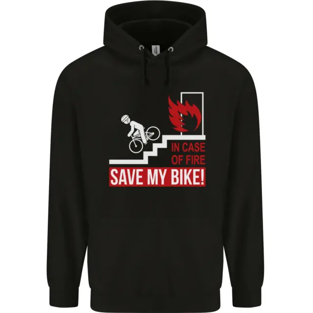 Emergency Save My Bike Motorcycle Biker Mens 80% Cotton Hoodie