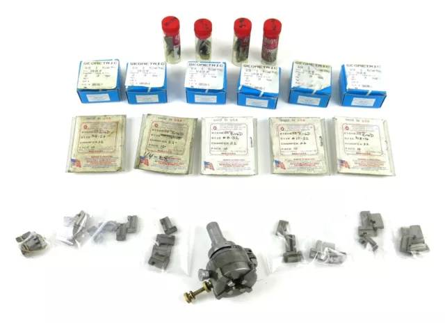 Geometric Die Head w/ Multiple Chaser Die Sets Lot