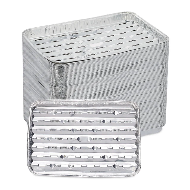 30 Barquettes Aluminium 8 Pouces Pour Barbecue, Four & Friteuse à Air - Jetables & Réutilisables