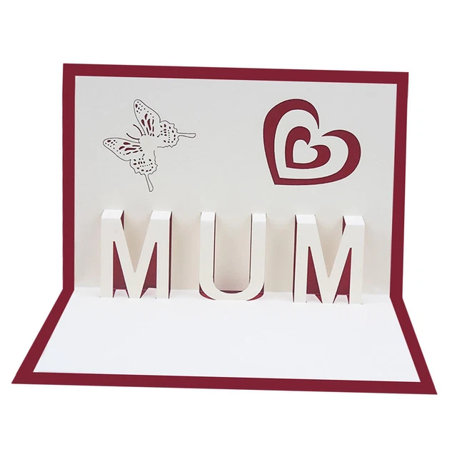 Jzxwan Carte D'anniversaire Pour Femme, Cadeau « I Love My Wife