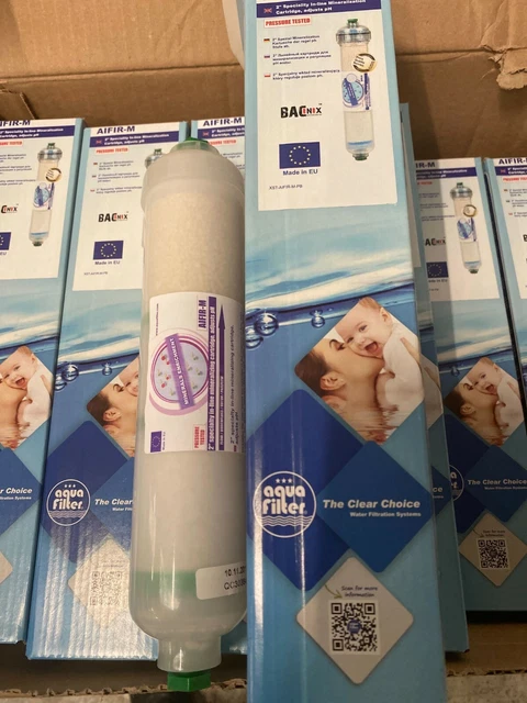 Aquafilter 10" In-Line Post Mineralisation Water Filter JOB LOT WHOLESALE X 14