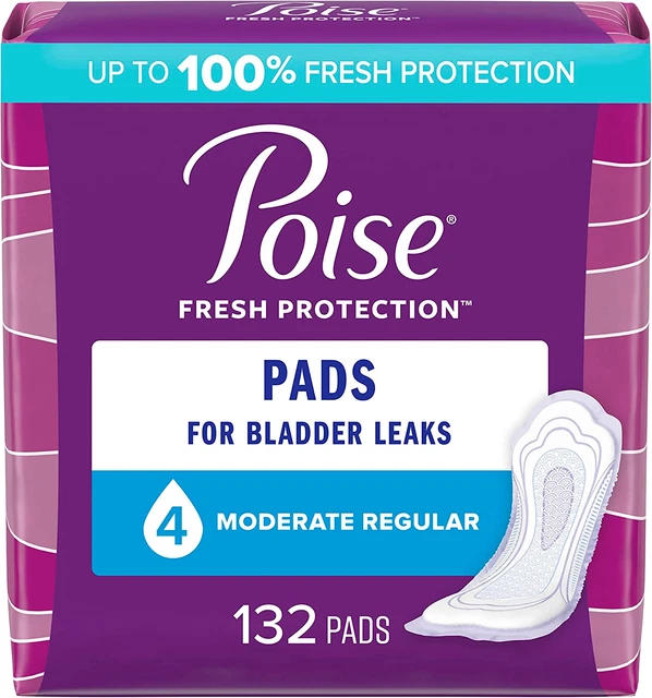 POISE INCONTINENCE PADS & Postpartum Incontinence Pads, 4 Drop Moderate