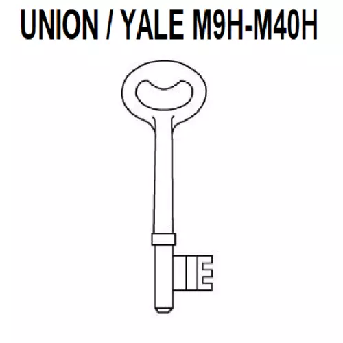 Union Yale 2 Lever Mortice Keys - M9H - M39H Pre Cut Mortice Key TS123
