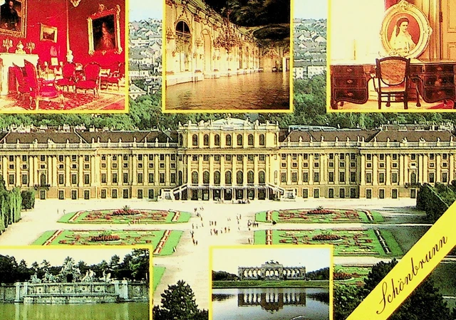 Österreich 1969 Meter Frankierte Schonbrunn Castles Luftpost Ppc Sich Thailand