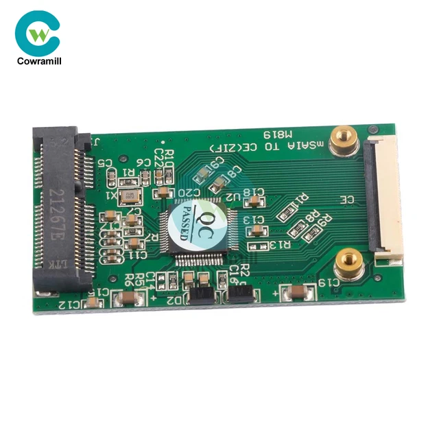 Mini mSATA PCI-E 1.8" SSD To 40pin ZIF CE Cable Adapter Converter Card