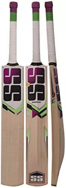 SS Josh Kw Bat No 5 Grade 4 Kashmir Willow Cricket Bat (Size: Size 5,Leather ...