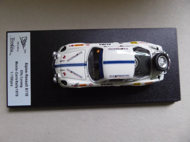 RENAULT ALPINE A110 Rallye Monte Carlo 1970 - Elfs/Lorang - Trofeu RRfr