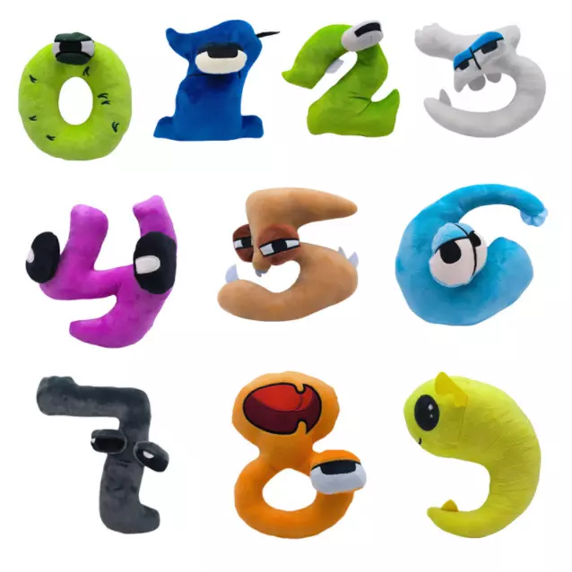 ALPHABET LORE NUMBER Zero One Plush Doll Baby Toy Xmas Gift Educational  Home $10.57 - PicClick AU