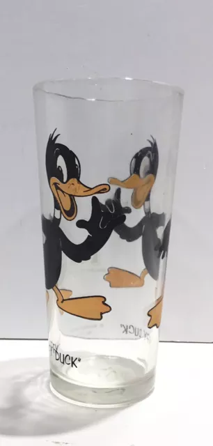 Vintage 1973 Daffy Duck 16oz Glass Pepsi Collectors Series Warner Brothers Inc.