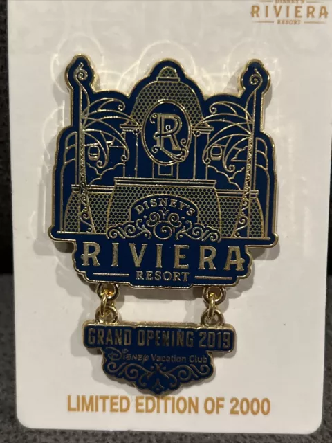Disney Vacation Club Pin - Disney’s Riviera Resort - Grand Opening 2019 2