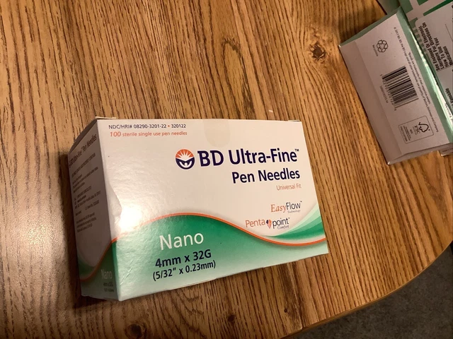 3 Boxes….BRAND NEW BD Nano Ultra-Fine 4mm x 32G 100ct box