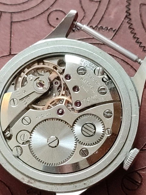 RARE VINTAGE LEMANIA Triple Calendar Cal 3300 Swiss Wristwatch Day Date ...