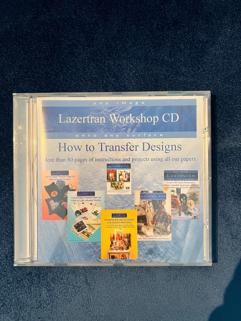 Lazertran Workshop CD 80 Seiten Projekte für Transfer Aufkleber Designs