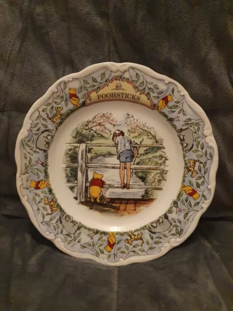 Royal Doulton Winnie The Pooh Collection Poohsticks plate