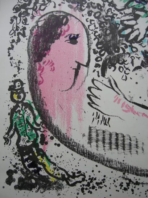 Marc Chagall (1887-1985) Reverie Träumerei Orig. Lithografie 1969 2