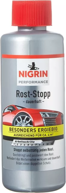 NIGRIN Rost-Stopp, 200 ml, Korrosionsschutz auf Tanin-Basis, langanhaltender