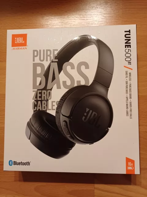 JBL Tune 500 BT Bluetooth On-Ear-Kopfhörer Schwarz