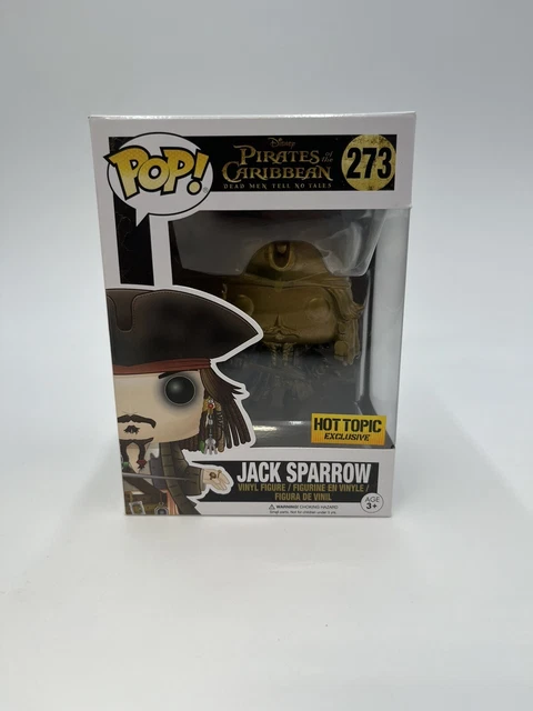 Funko Pop! #273 Jack Sparrow Gold Pirates Caribbean Hot Topic