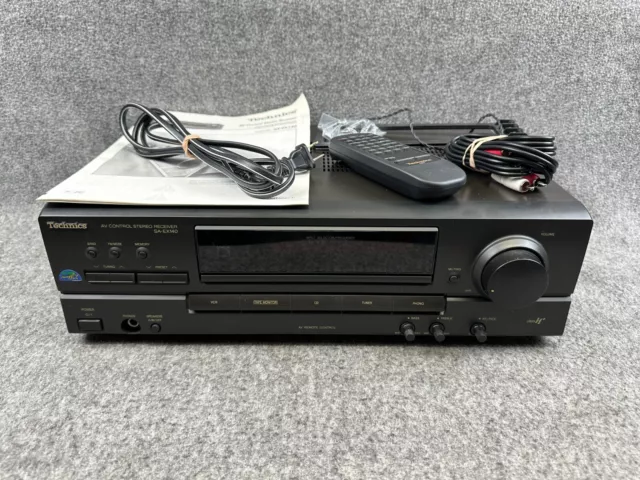 Technics SA-EX140 AV Control Stereo Receiver Bundle - TESTED