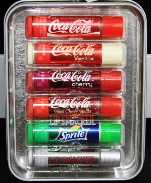 Lip Smacker Coca Cola 6pc Set in Tin 6 Flavor