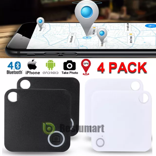 4Pcs Bluetooth Wireless Anti Lost Tracker Alarm Key Child Finder GPS Locator