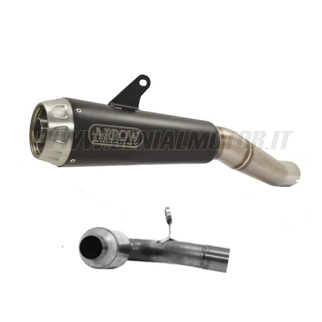 Exhaust + Link Pipe R Arrow Pro-Black F Steel Inox BMW F900R 2020 > 2023