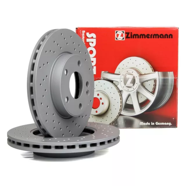 Kit 2 Dischi Anteriori Forati 305mm Zimmermann Alfa Romeo Giulia 2.0 TB 2.2 D