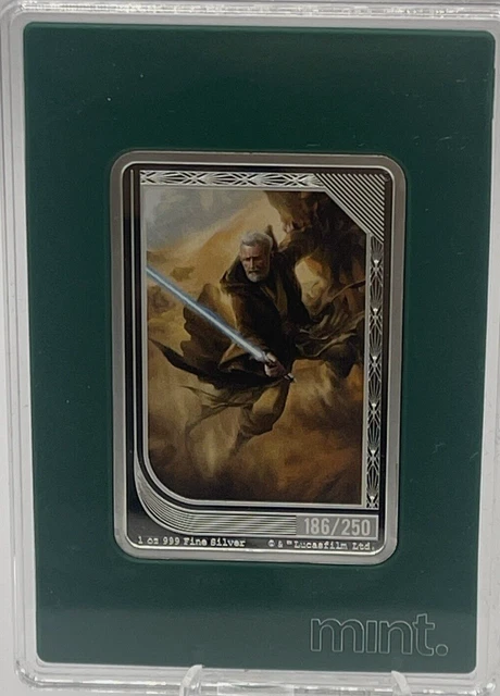 2023 - OBI-WAN KENOBI Star Wars MINT Trading Coin NIUE 1 oz Silver COIN $2 #186