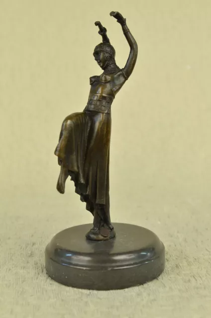 Bronze Sculpture Art Déco 10 " Grand Danseuse Signée Chiparus Statue Décor