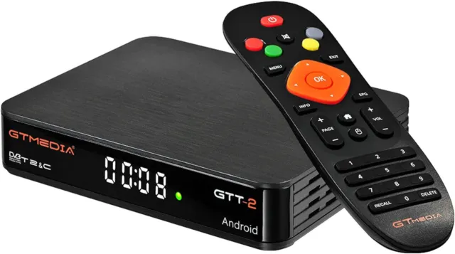 GTT-2 DVBT-2 C Android Box 6.0 Smart Box Amlogic S905D Set Top Box GT-Media