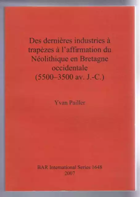 France: Des derniere industries a trapezes a l'affirmation du Neolithique