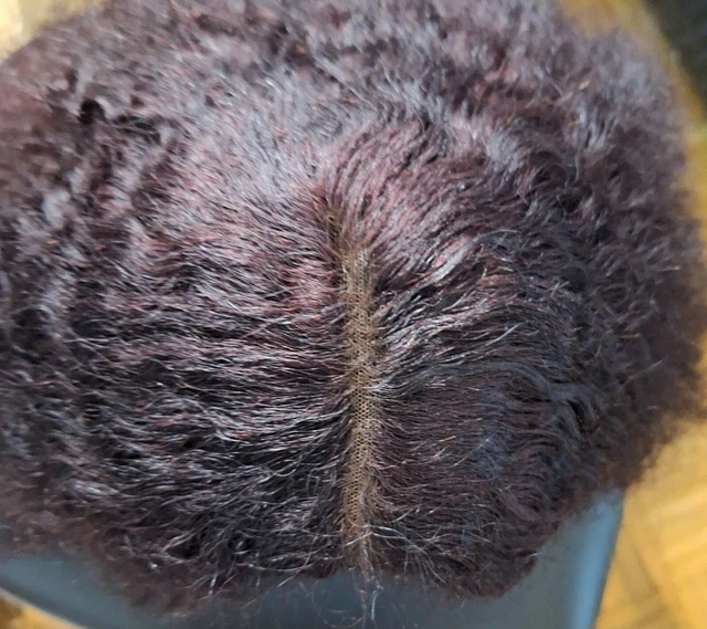 Beautiful curly afro human hair wig