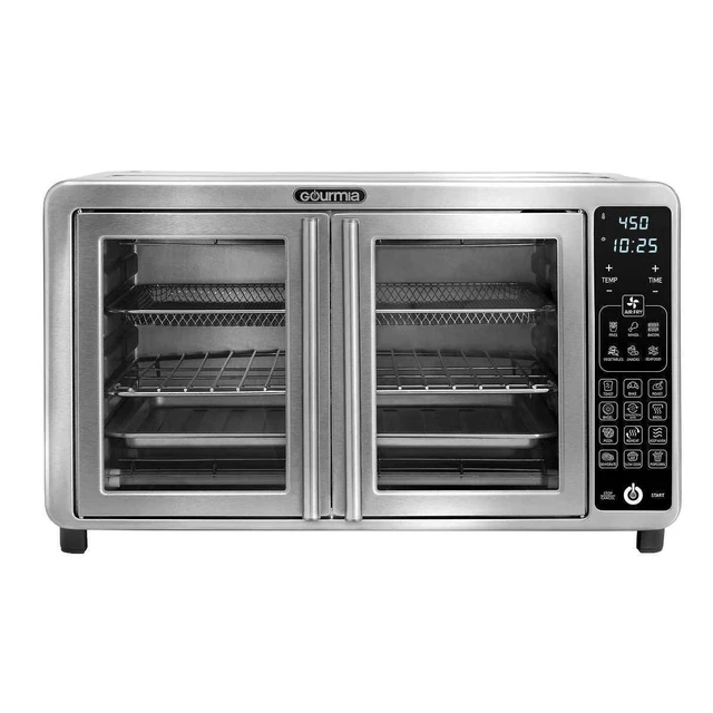 GOURMIA XL DIGITAL Air Fryer Toaster Oven with SinglePull French Doors