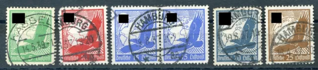 875698) DR Flugpost Nr. 529-533 gestempelt